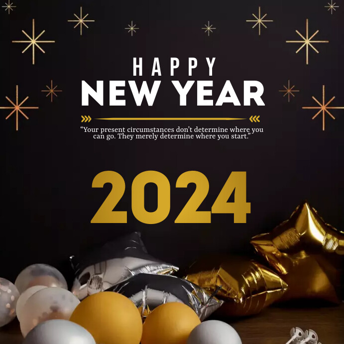 Copy of Happy New Year 2024 Instagram Post | PosterMyWall