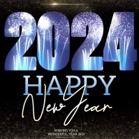 happy new year 2024 instagram video post template