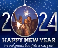 Happy new year 2024 message template picture free Medium Rectangle