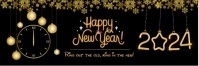 happy new year 2024 twitter banner template