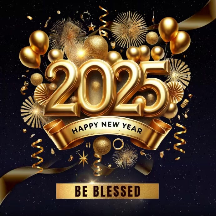 Happy New Year 2025 Instagram Plasing template