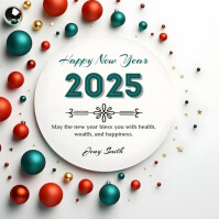 Happy new year 2025 Wpis na Instagrama template