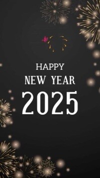 Шаблон Happy New Year 2025 | PosterMyWall
