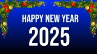 Happy New Year 2025 Digital Display template