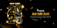 Happy New Year 2025 Invitation Banner template