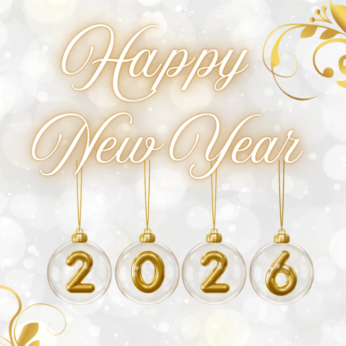 Happy New Year 2026 Banner Template | PosterMyWall