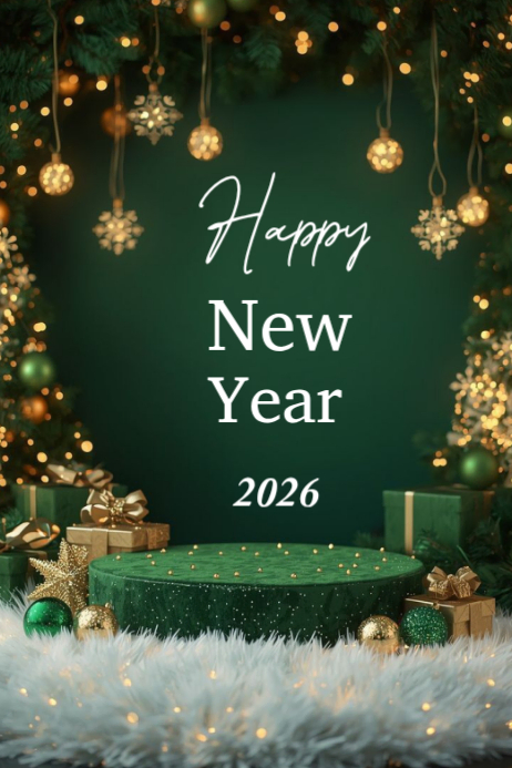 Plantilla de Happy New Year 2026 | PosterMyWall