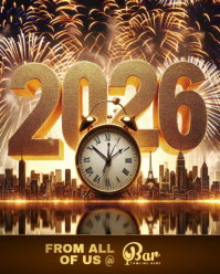 Happy New Year 2026 Instagram Portrait template