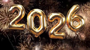 Happy New Year 2026 Display Template Digitalanzeige (16:9)