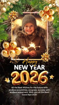 Happy New Year 2026 Story Template