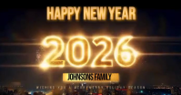 Happy New Year 2026 Video Imagen Compartida en Facebook template