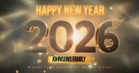 Happy New Year 2026 Video Facebook Shared Image template