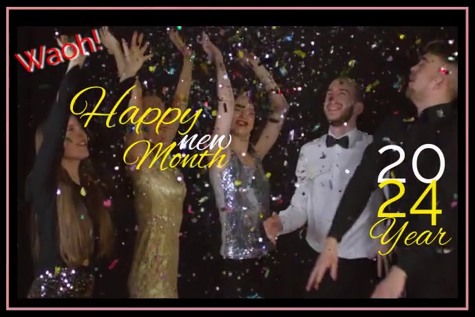 Happy New Year Animation Greetings Template | PosterMyWall