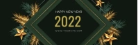 happy new year bannar Banner 2 × 6 template