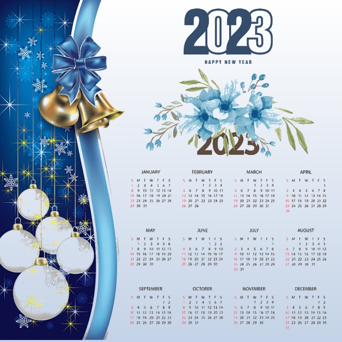 Happy new year /Calendar 2023 Iphosti le-Instagram template