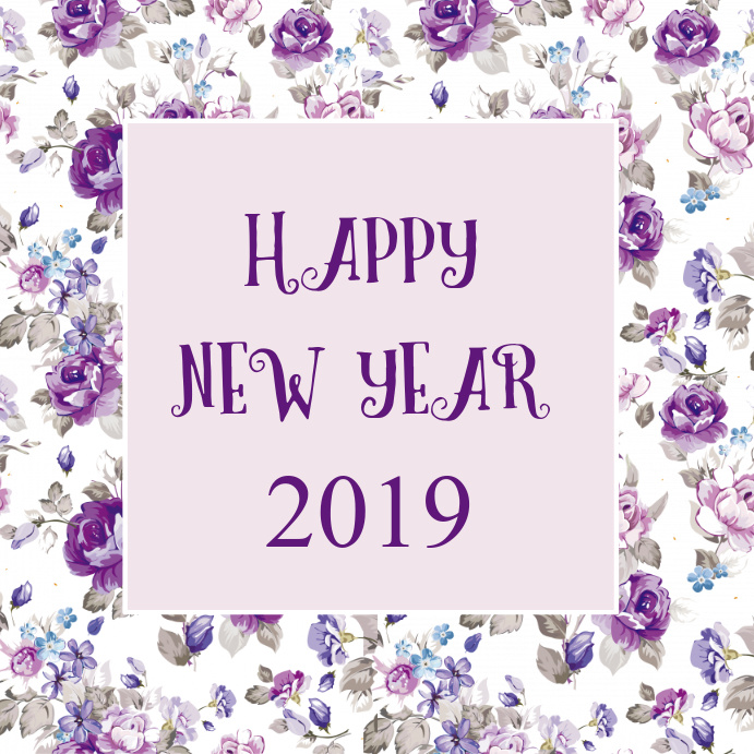 Year card templates print printable happy new year card Template | PosterMyWall