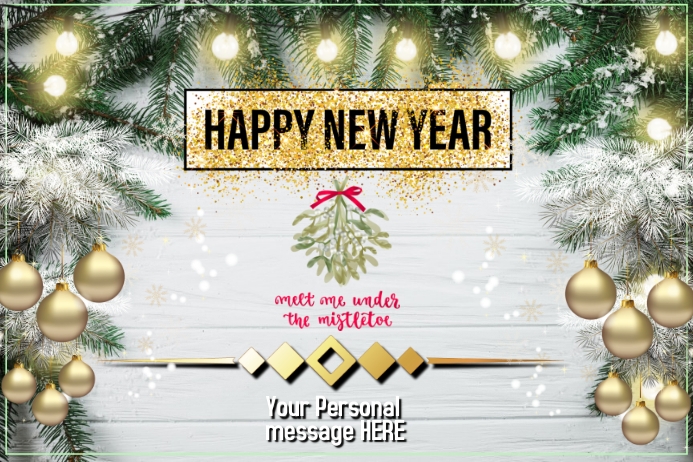 Wordart pouted elsoar Copy of Happy New Year Card | PosterMyWall