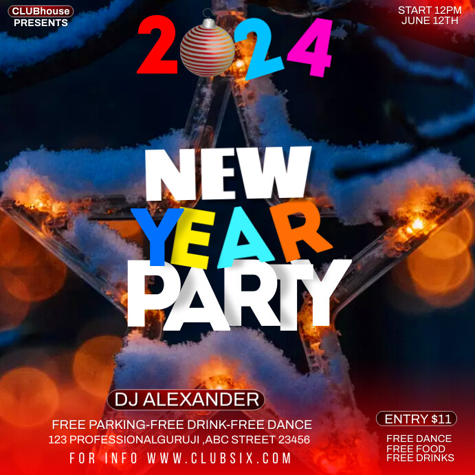 happy new year celebration Template | PosterMyWall