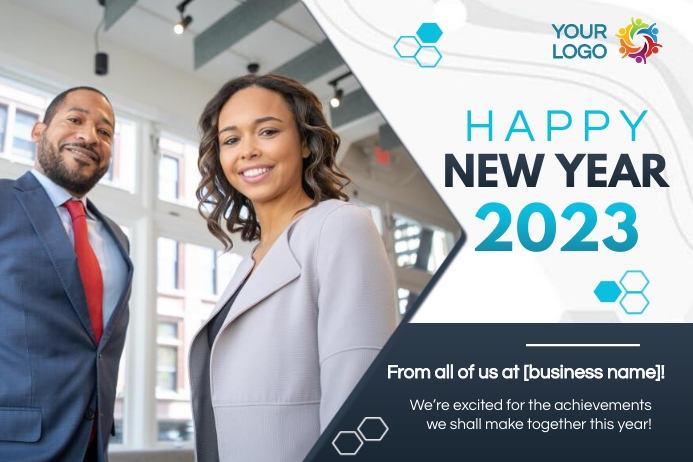 Happy new year corporate business post Template | PosterMyWall