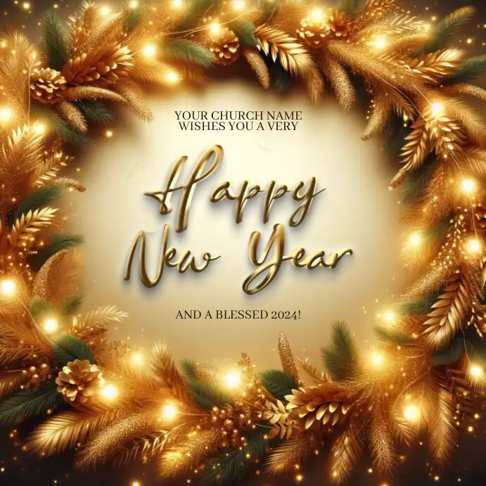 Happy New Year Day 2024 Online Template PosterMyWall Happy new year day 2024 online template postermywall