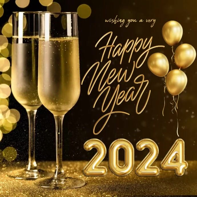 HAPPY NEW YEAR DAY 2024 TEMPLATE PosterMyWall happy-new-year-day-2024-template-postermywall
