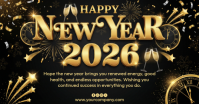 happy new year Imagen Compartida en Facebook template