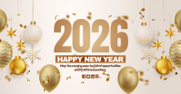 happy new year Facebook Shared Image template