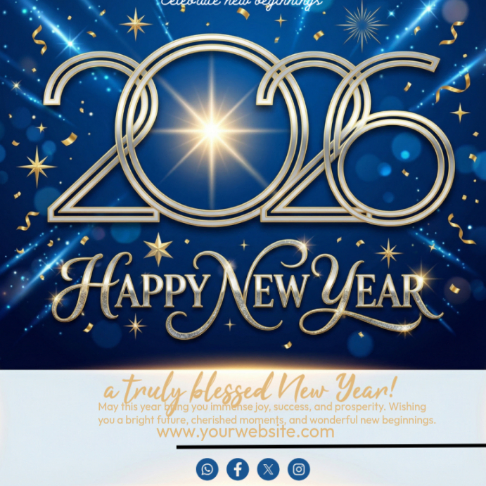happy new year Template PosterMyWall