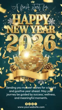 happy new year Instagram Story template