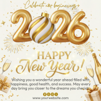 happy new year Instagram-opslag template