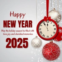 Happy New Year Publicação no Instagram template