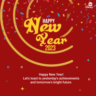 Happy New Year 2023 Instagram Post Template | PosterMyWall