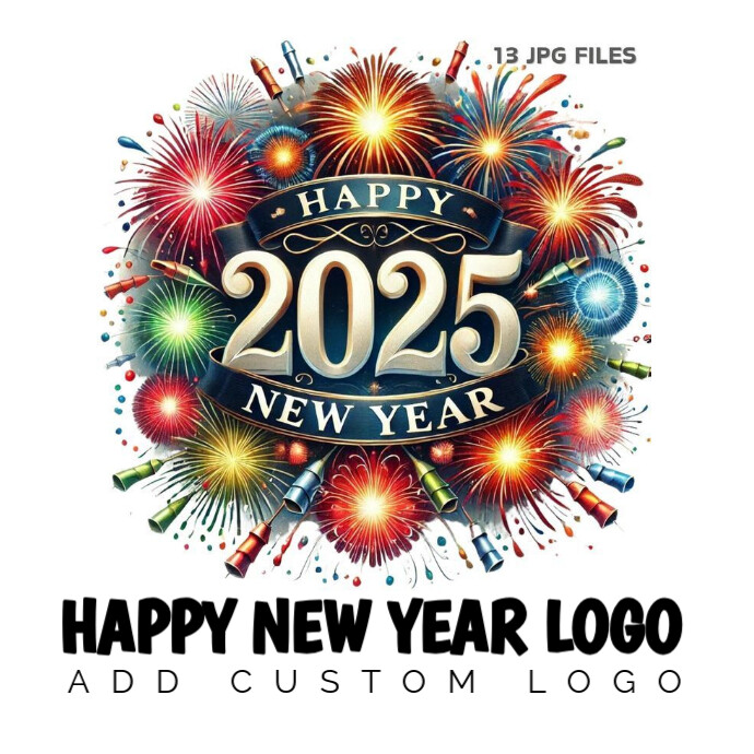HAPPY NEW YEAR 徽标 template