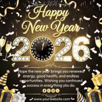 happy new year Post Instagram template