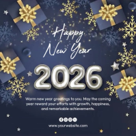 happy new year Instagram 帖子 template