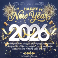 happy new year Post Instagram template