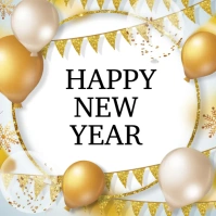 happy new year Square (1:1) template