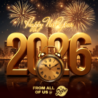 happy new year Kwadrat (1:1) template