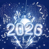 Happy new year Instagram Post template