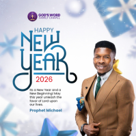 happy new year Сообщение Instagram template