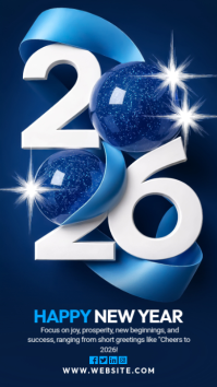 happy new year Historia de Instagram template