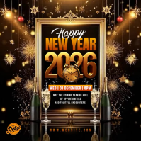 Sort New Year Celebration Cuadrado Template