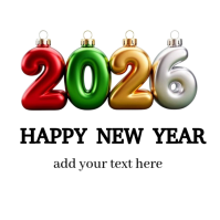 HAPPY NEW YEAR Logo template