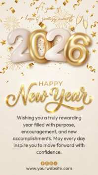happy new year Instagram Story template