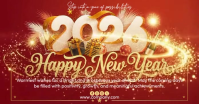 happy new year Facebook Shared Image template
