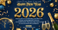 happy new year Imagen Compartida en Facebook template