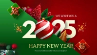 happy new year Blog Header template