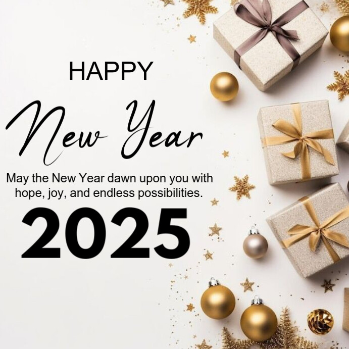 Happy new year Instagram Plasing template