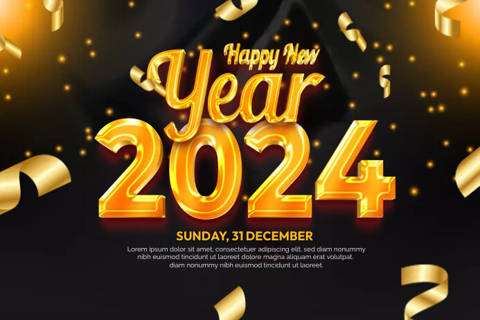 Copy of Happy New Year Design Template | PosterMyWall