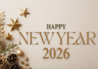 Happy new year A4 template